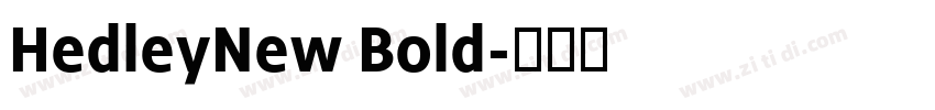 HedleyNew Bold字体转换